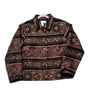 Coldwater Creek Multicolor Patterned Jacket